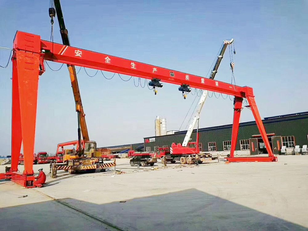 河南焦作龍門吊、龍門天車、吊機(jī)-MHE型電動(dòng)葫蘆單梁門式起重機(jī)