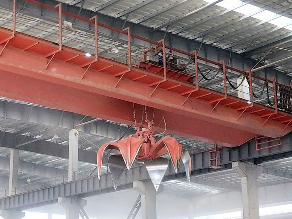 陜西咸陽抓斗橋式起重機、抓斗吊機、抓斗天車廠家銷售、安裝維修