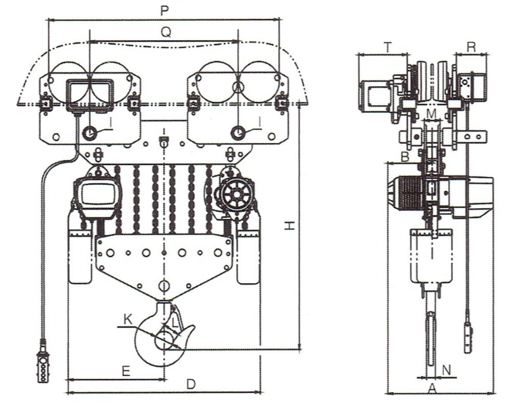 15、20、25t電動運行式環(huán)鏈葫蘆外形尺寸圖.jpg