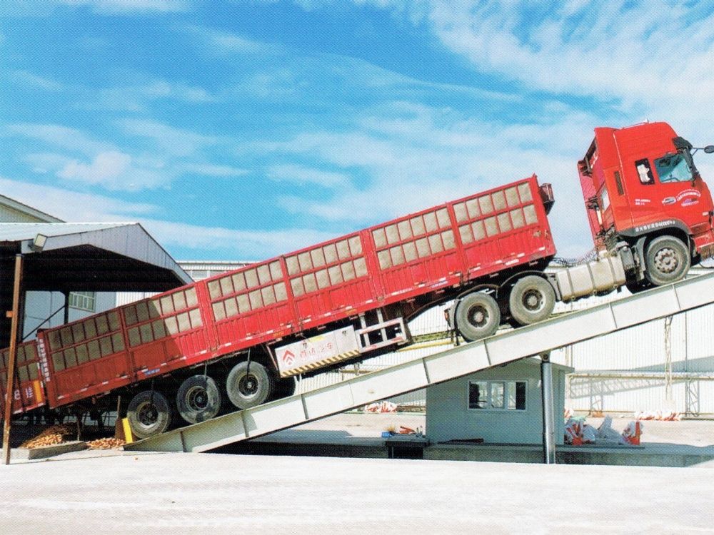 后翻式液壓翻板卸車(chē)平臺(tái)