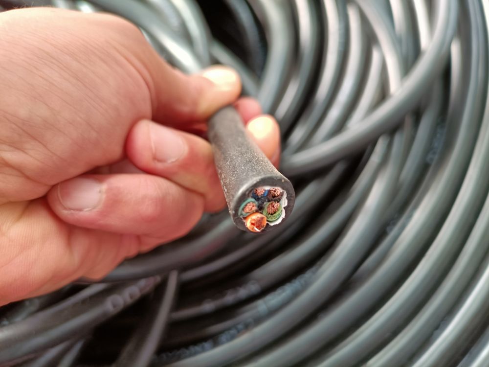 起重機動力電纜線、多股多芯扁形/圓形橡膠護套電纜線
